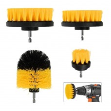 4pcs Nylon Drill Brush Kit Tub Cleaner Scrubber Cleaning Brushe Set